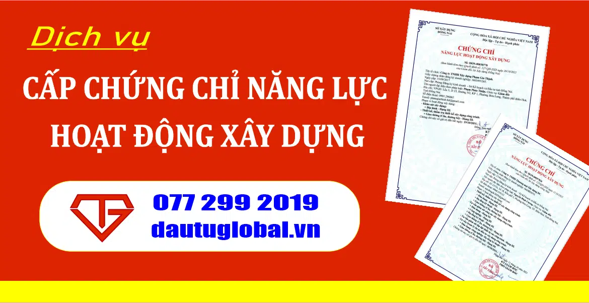 Cấp chứng chỉ năng lực hoạt động xây dựng