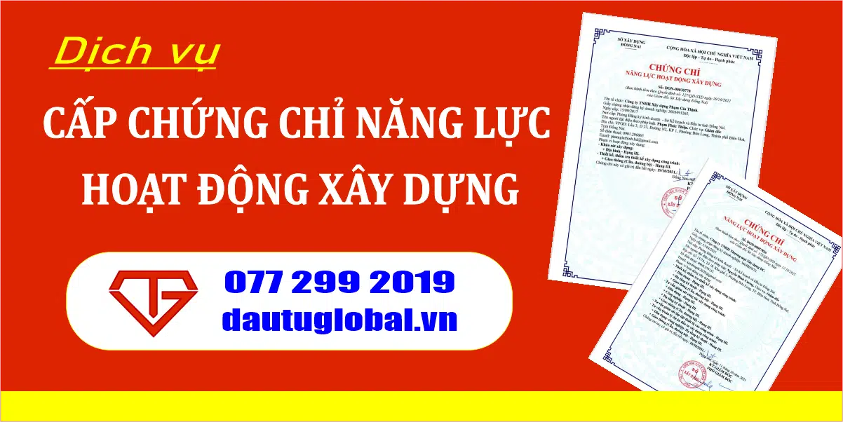 Cấp chứng chỉ năng lực hoạt động xây dựng