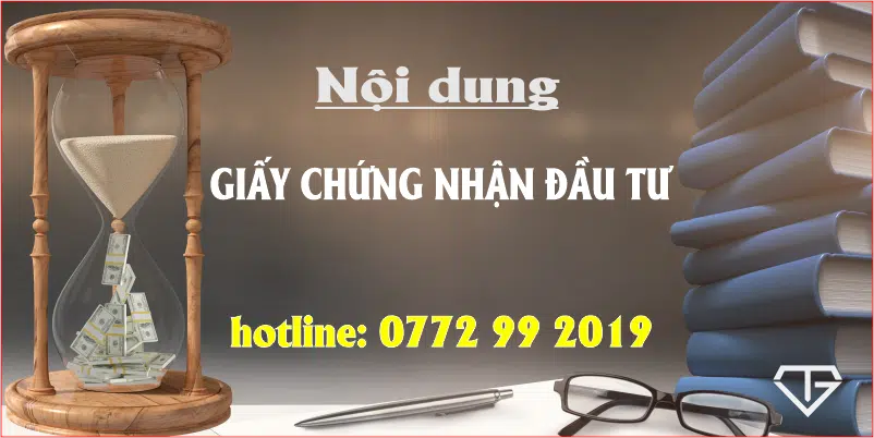 nội dung điều chỉnh giấy chứng nhận đầu tư